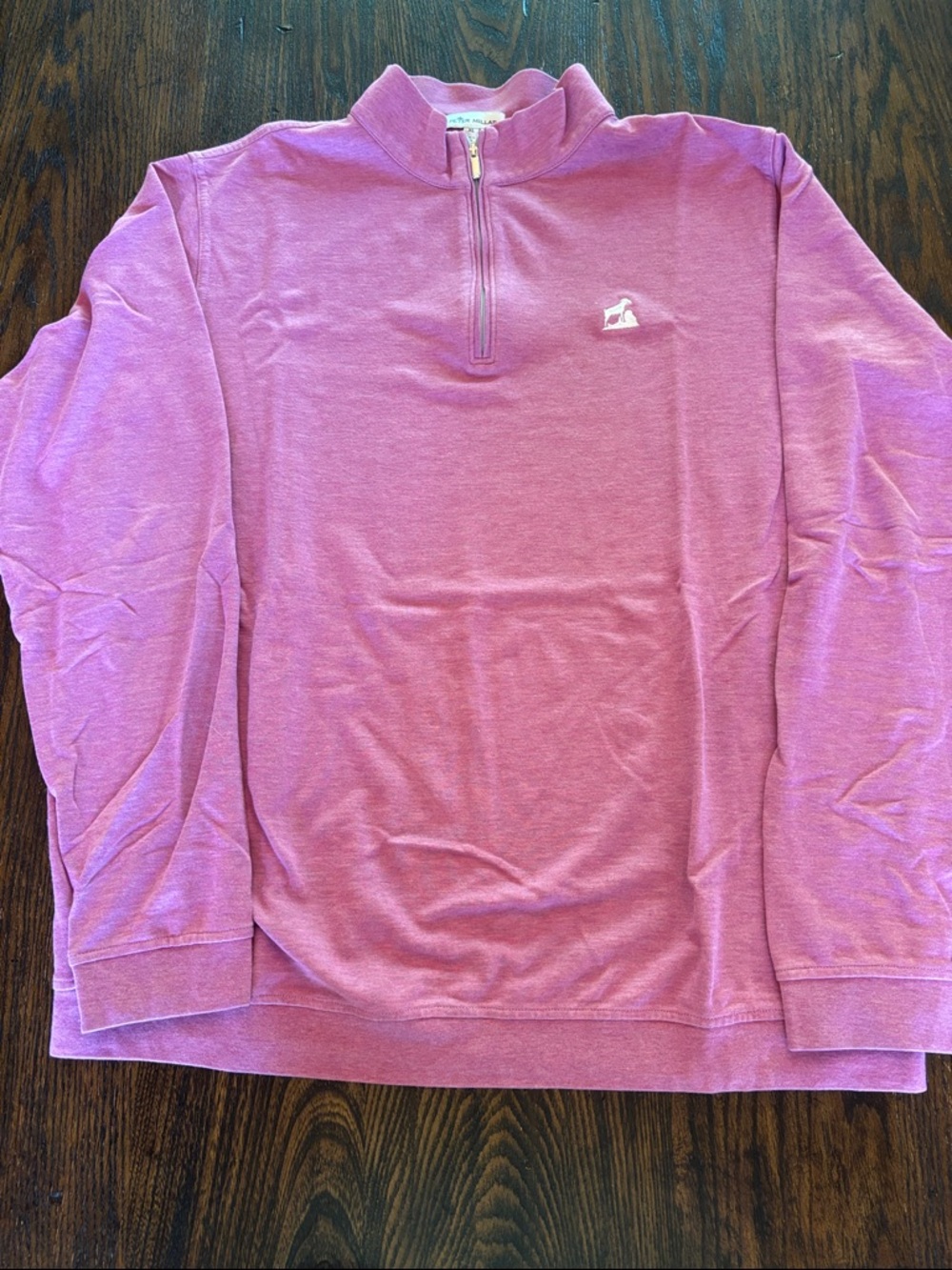 Peter Millar Pink Half-Zip Pullover Sweater